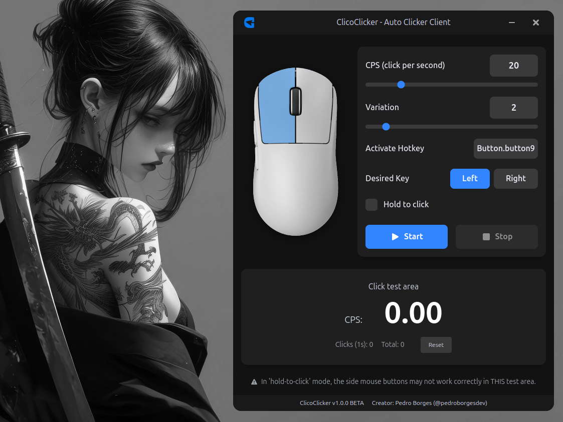 ClicoClicker Interface